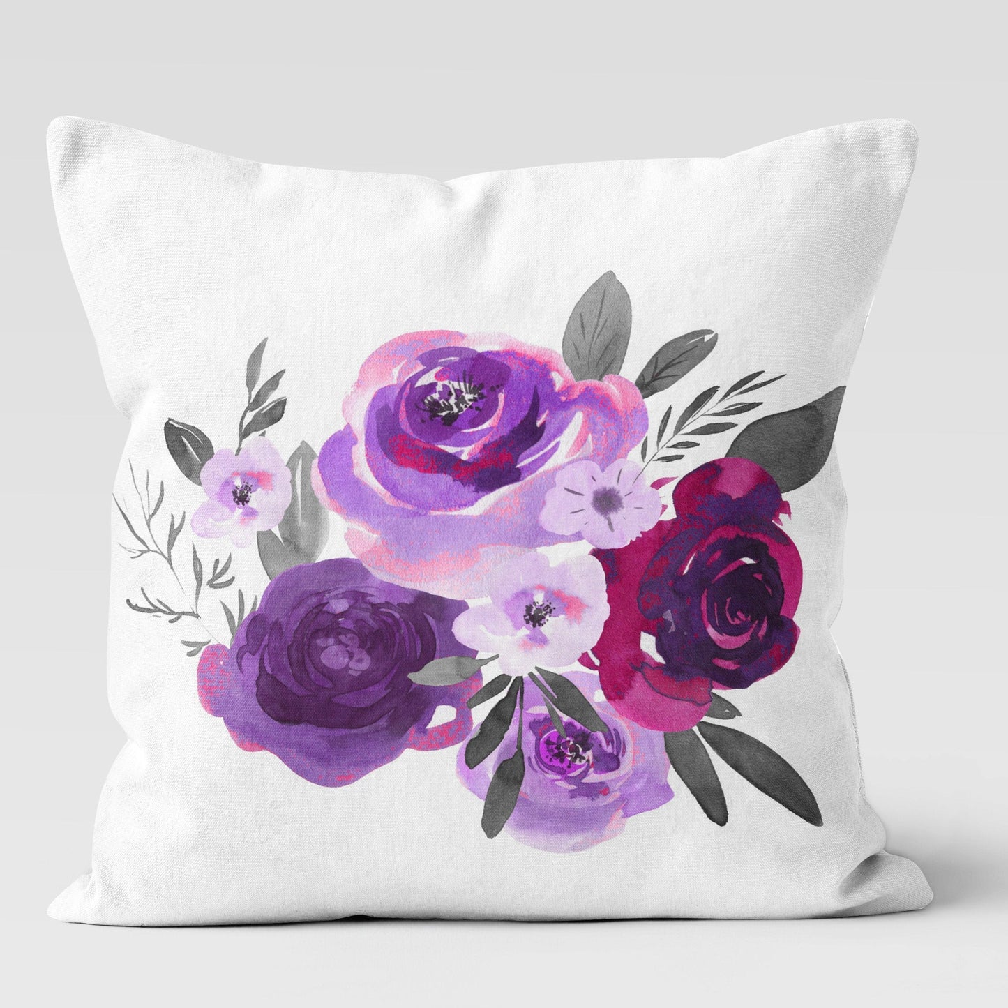 Personalized Purple Floral Kids Bedding Set (Comforter or Duvet Cover)