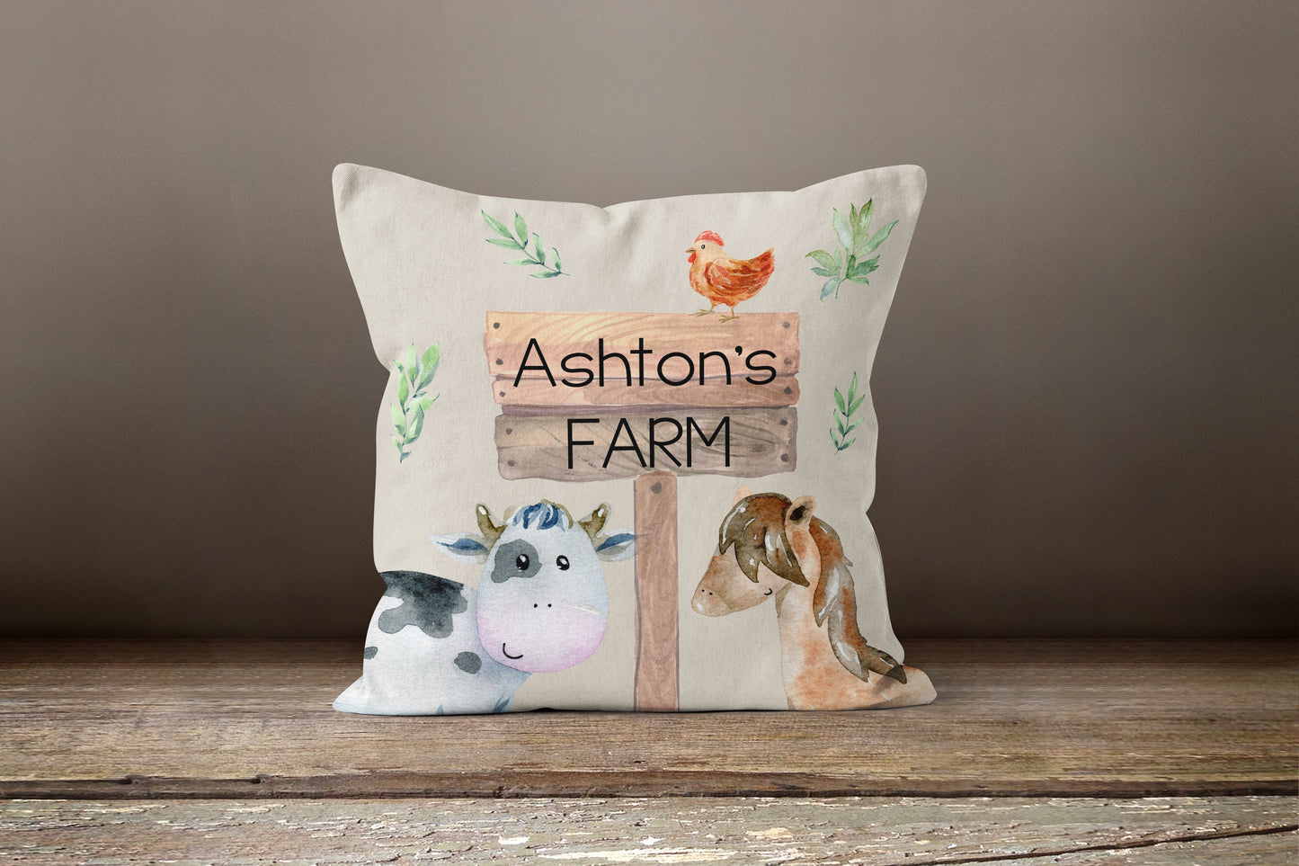 On the Farm Animal Personalized Kids Bedding Set (Comforter or Duvet Cover)
