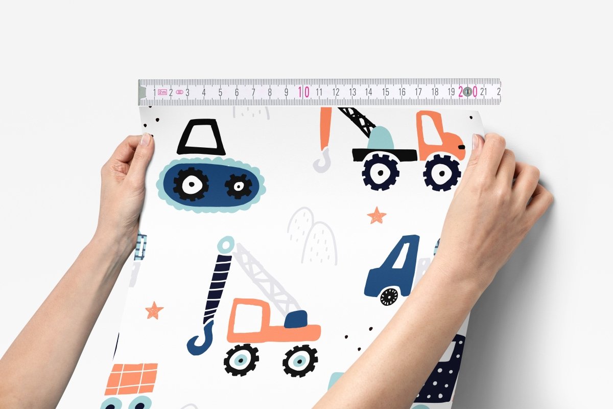 Big Trucks Peel & Stick Wallpaper - gender_boy, Theme_Adventure,