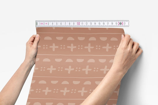 Boho Desert Mudcloth Peel & Stick Wallpaper - Boho Desert, gender_boy, Theme_Boho