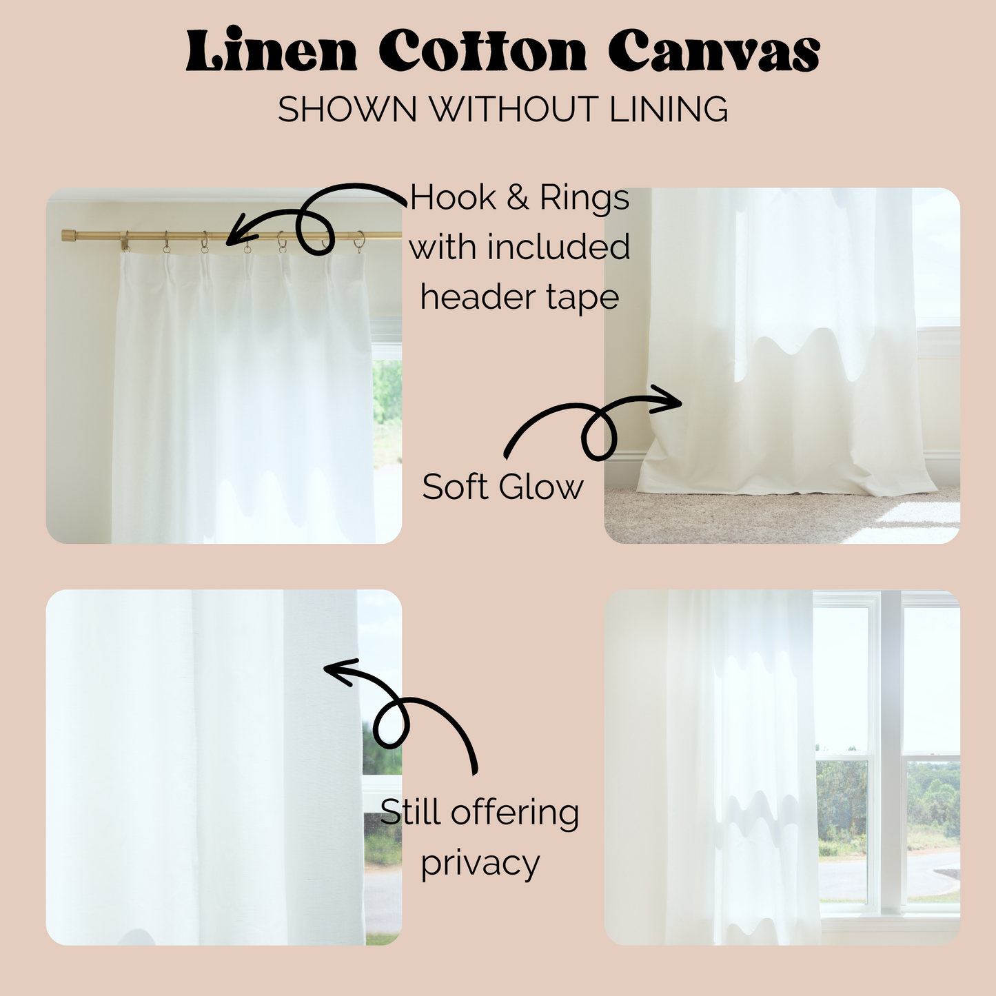 the instructions for how to hang curtains in a window