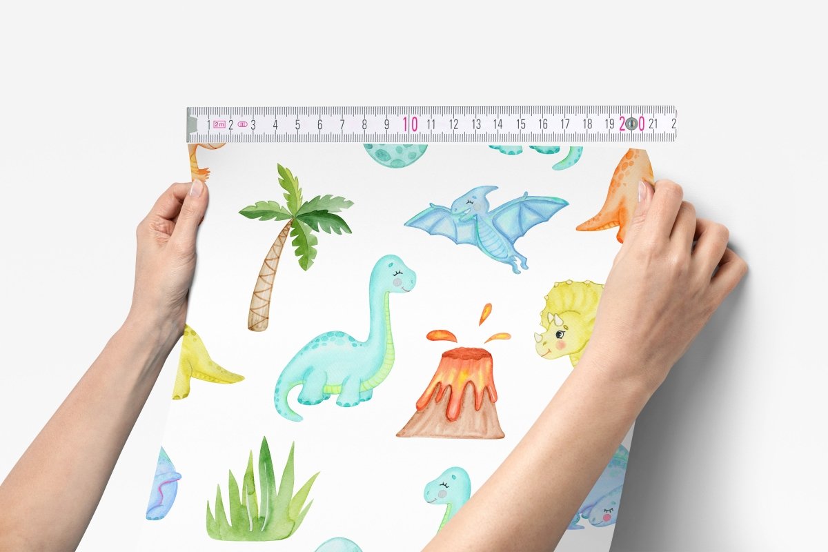 Dino Boy Peel & Stick Wallpaper - Dino Boy, gender_boy, Theme_Dinosaur