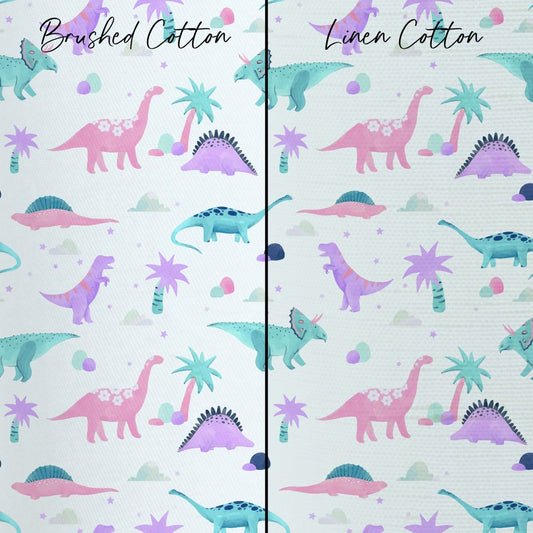 Dino Grrrl Curtain Panel - Dino Grrrl, gender_girl, Theme_Dinosaur