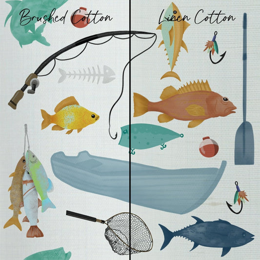 Fishing Time Curtain Panel - Fishing Time, gender_boy, Theme_Ocean