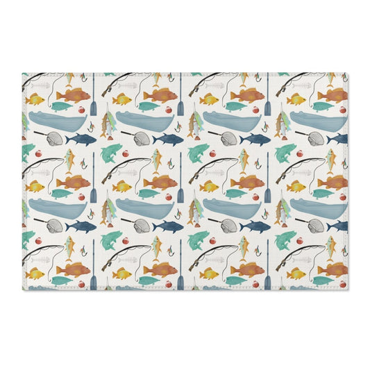 Fishing Time Nursery Rug - Fishing Time, gender_boy, Theme_Ocean