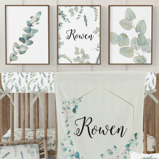 Going Green Personalized Nursery Art - gender_boy, gender_girl, gender_neutral