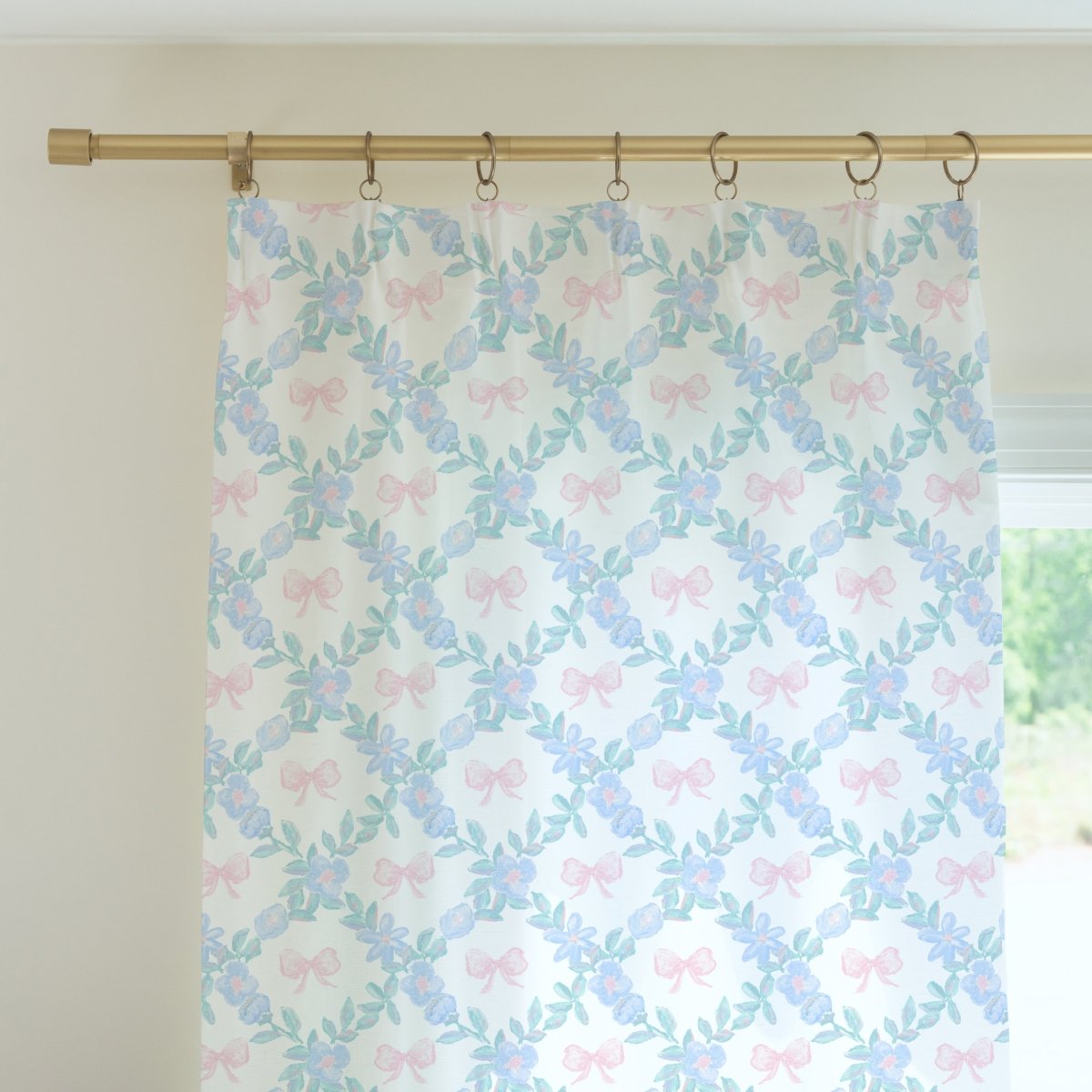 Granny Chic Curtain Panel - gender_girl, Granny Chic, Theme_Floral