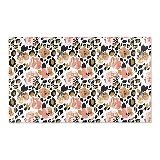 Leopard Love Nursery Rug - gender_girl, Leopard Love, Theme_Floral