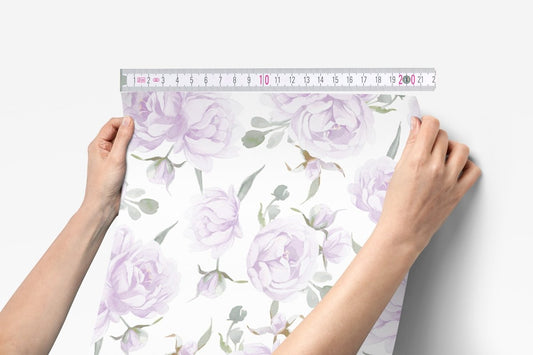 Lovely Lavender Peel & Stick Wallpaper - gender_girl, Lovely Lavender, Theme_Floral