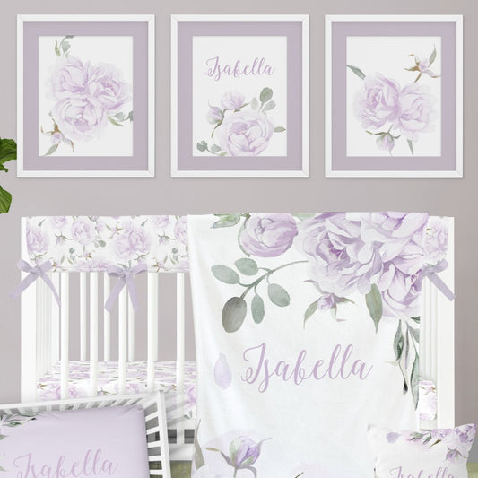 Lovely Lavender Personalized Nursery Art - gender_girl, Lovely Lavender, text