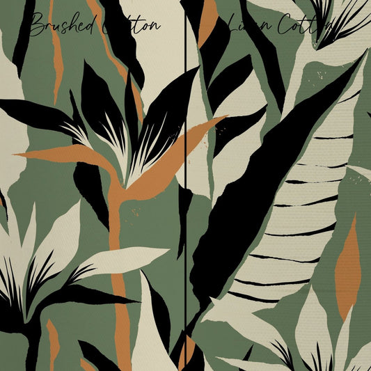 Luxe Leopard Palm Curtain Panel - gender_boy, gender_neutral, Luxe Leopard