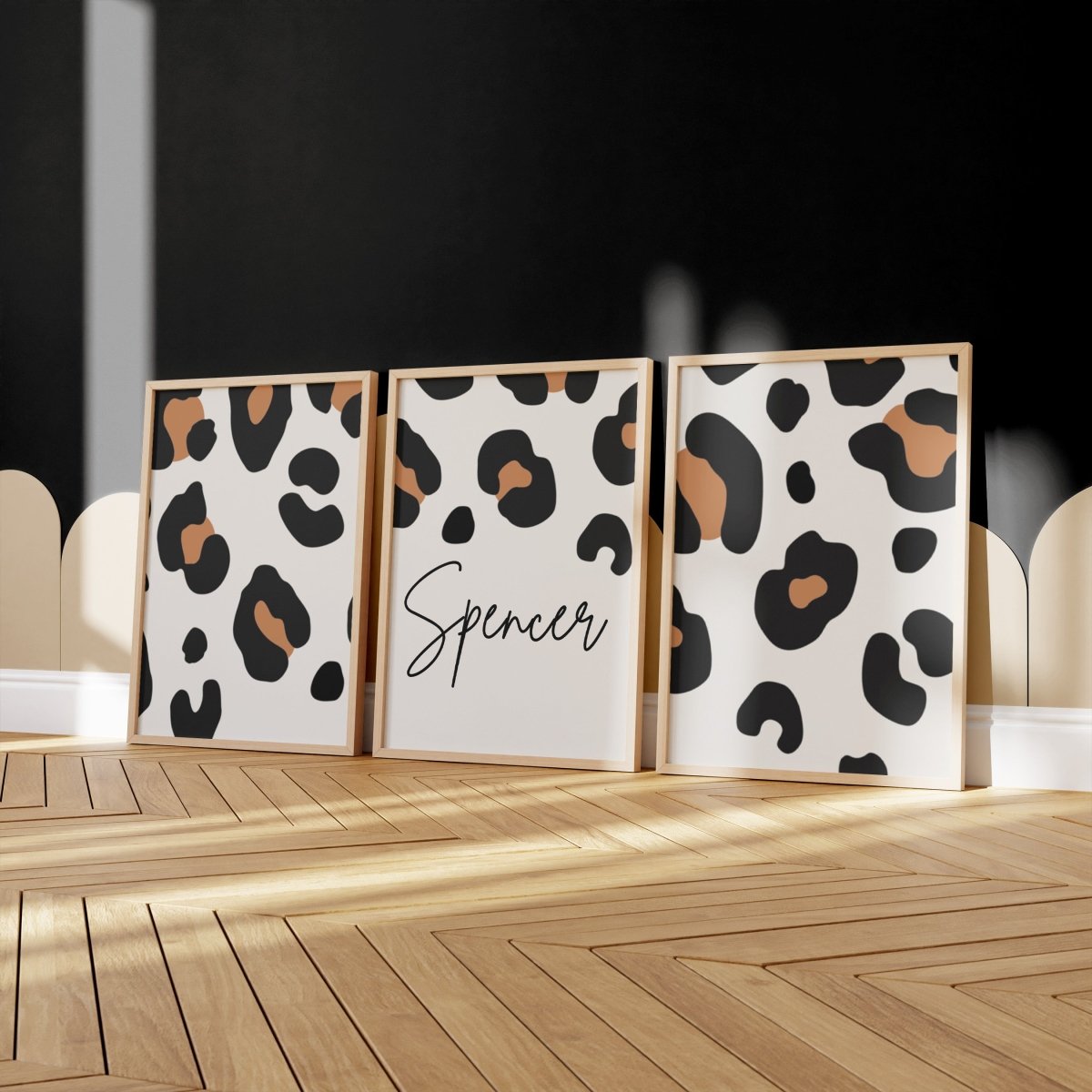 Luxe Leopard Personalized Nursery Art - gender_boy, gender_neutral, Luxe Leopard