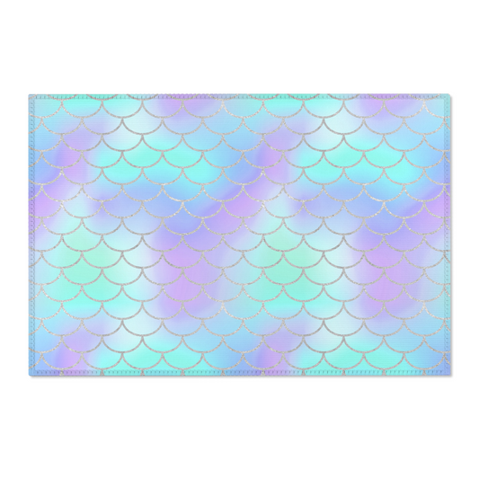 Mermaid Love Scales Nursery Rug - gender_girl, Mermaid Love, Theme_Ocean