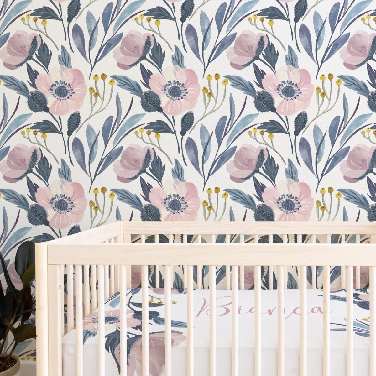 Moody Floral Peel & Stick Wallpaper - gender_girl, Moody Floral, Theme_Floral