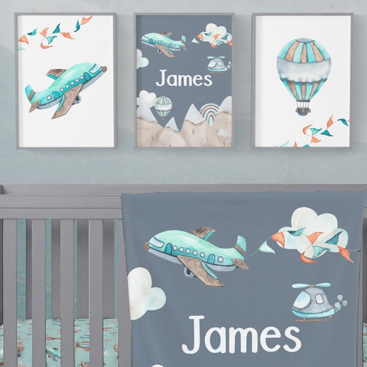 Mountain Adventure Personalized Nursery Art - gender_boy, Mountain Adventure, text