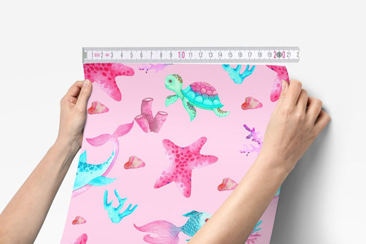 Ocean Girl Peel & Stick Wallpaper - gender_girl, Ocean Girl, Theme_Ocean