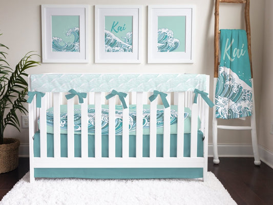 Ocean Waves Personalized Nursery Art - gender_boy, gender_neutral, Ocean Waves