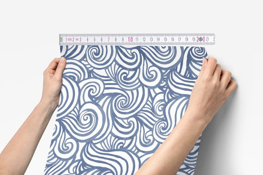 Oh Whale! Wave Peel & Stick Wallpaper - gender_boy, gender_neutral, Oh Whale!