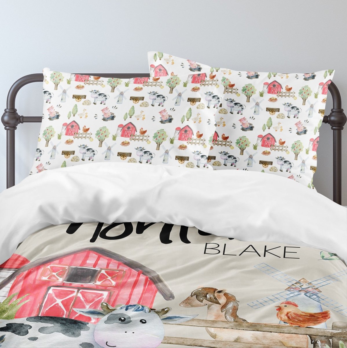 On the Farm Animal Personalized Kids Bedding Set (Comforter or Duvet Cover) - gender_boy, gender_neutral, On the Farm