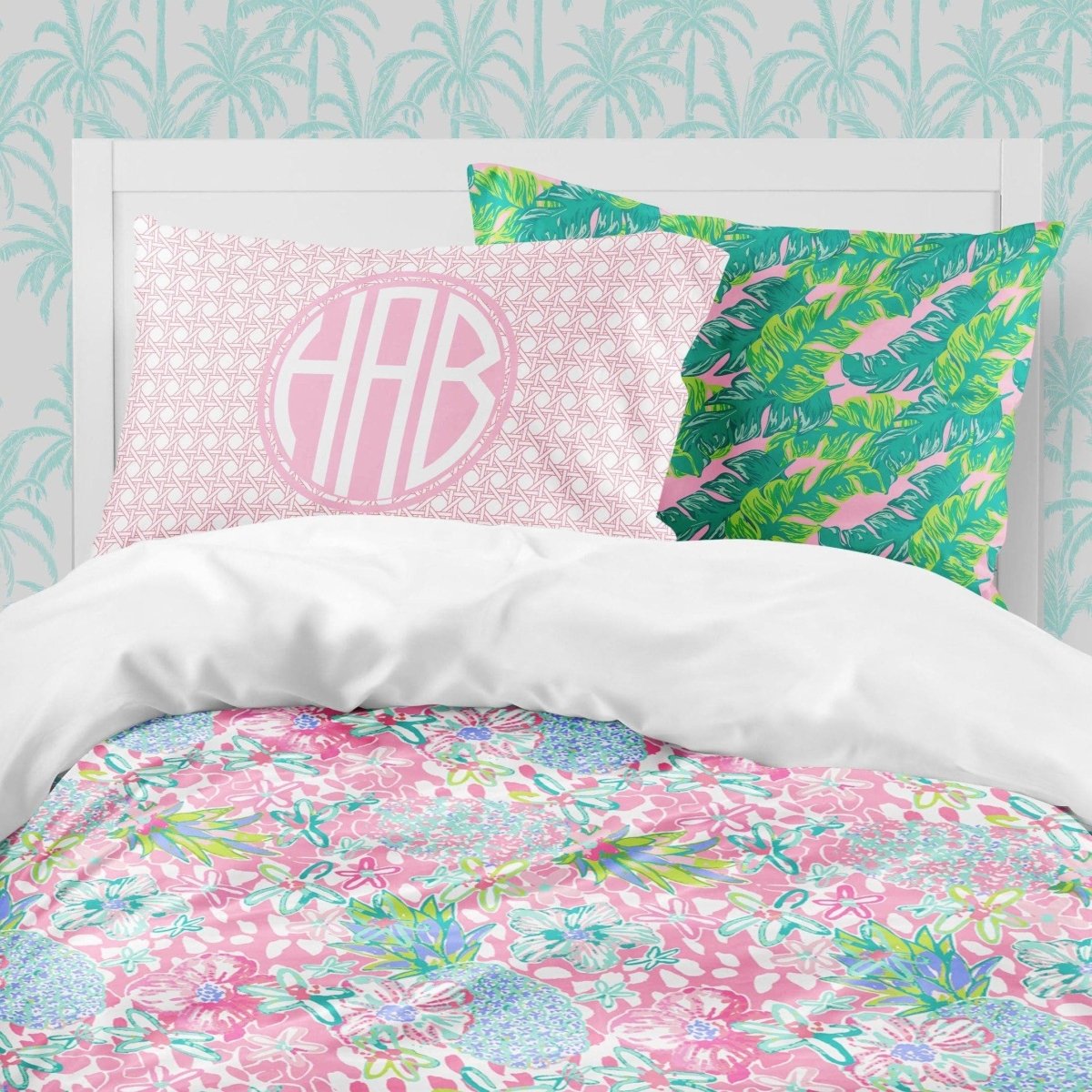 Preppy Summer Kids Bedding Set (Comforter or Duvet Cover) - gender_girl, Preppy Summer, text