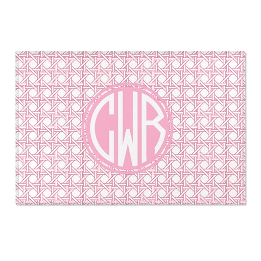 Preppy Summer Monogrammed Nursery Rug - gender_girl, Preppy Summer, text