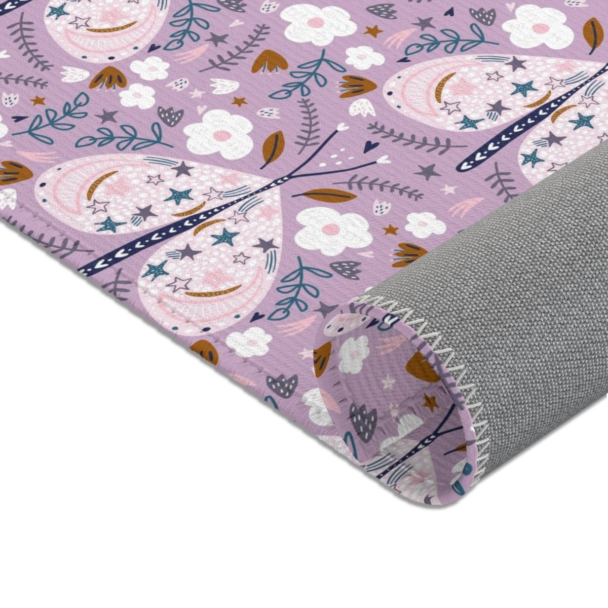 Purple Butterfly Nursery Rug - gender_girl, Purple Butterfly, Theme_Butterfly
