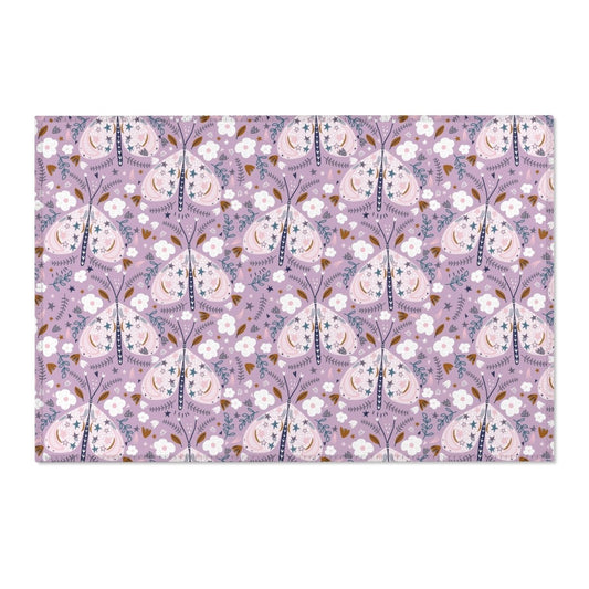 Purple Butterfly Nursery Rug - gender_girl, Purple Butterfly, Theme_Butterfly