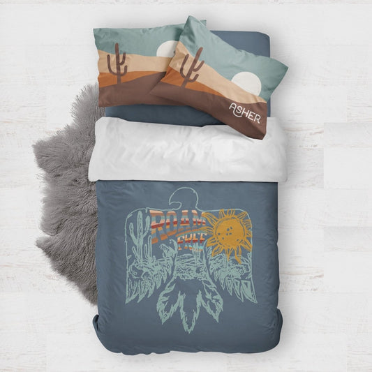Roam Free Personalized Kids Bedding Set (Comforter or Duvet Cover) - gender_boy, Roam Free, text