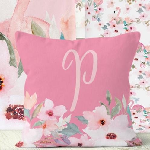 Personalized Flamingo Floral Kids Bedding Set (Comforter or Duvet Cover)