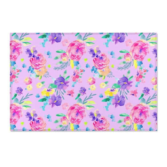 Safari Babe Floral Nursery Rug - gender_girl, Safari Babe, Theme_Floral