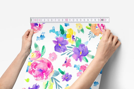 Safari Babe Floral Peel & Stick Wallpaper - gender_girl, Safari Babe, Theme_Floral