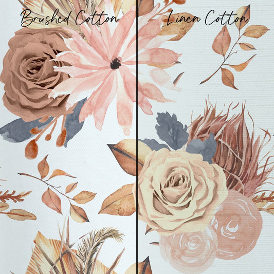 Soft Boho Floral Curtain Panel - gender_girl, Theme_Boho, Theme_Floral