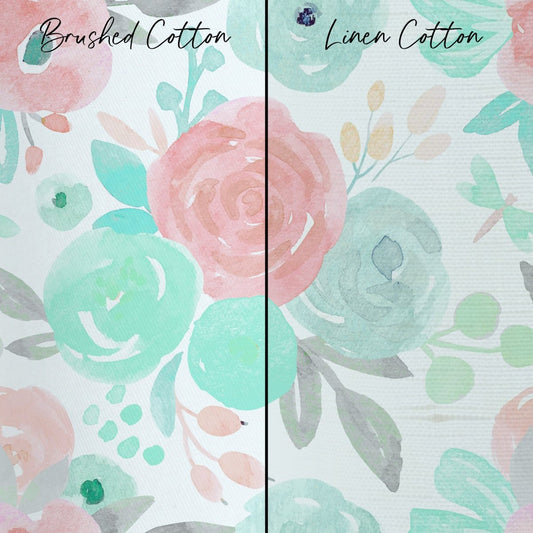 Spring Floral Curtain Panel - gender_girl, Spring Mint Floral, Theme_Floral