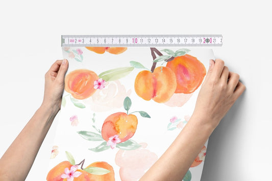 Sweet Georgia Peach Peel & Stick Wallpaper - gender_girl, Sweet Georgia Peach, Theme_Floral