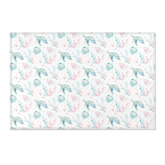 Sweet Sea Turtles Nursery Rug - gender_boy, gender_girl, gender_neutral