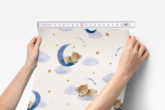 Teddy Bear Peel & Stick Wallpaper - gender_boy, Teddy Bear,