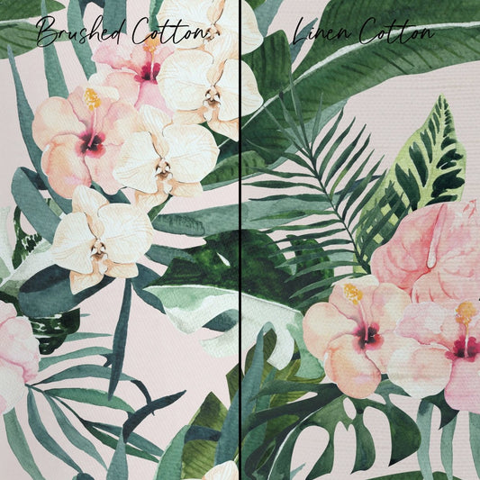 Tropical Floral Curtain Panel - gender_girl, Theme_Floral, Theme_Tropical