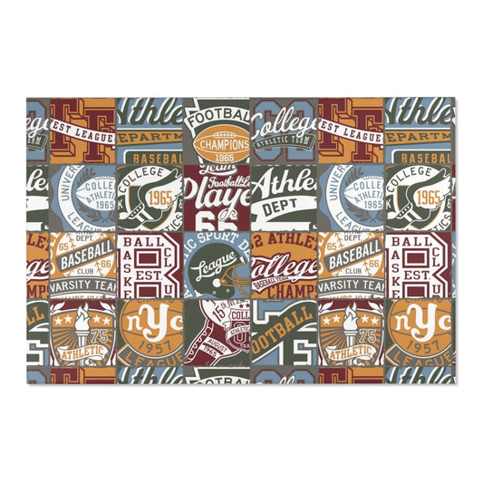 Vintage Sports Nursery Rug - gender_boy, Vintage Sports,