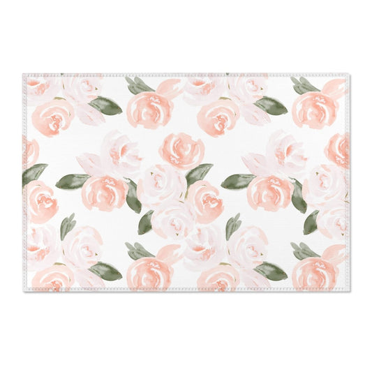 Watercolor Floral Nursery Rug - gender_girl, Theme_Floral,