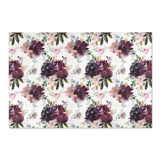 Whisper Floral Nursery Rug - gender_girl, Theme_Floral, Whisper Floral