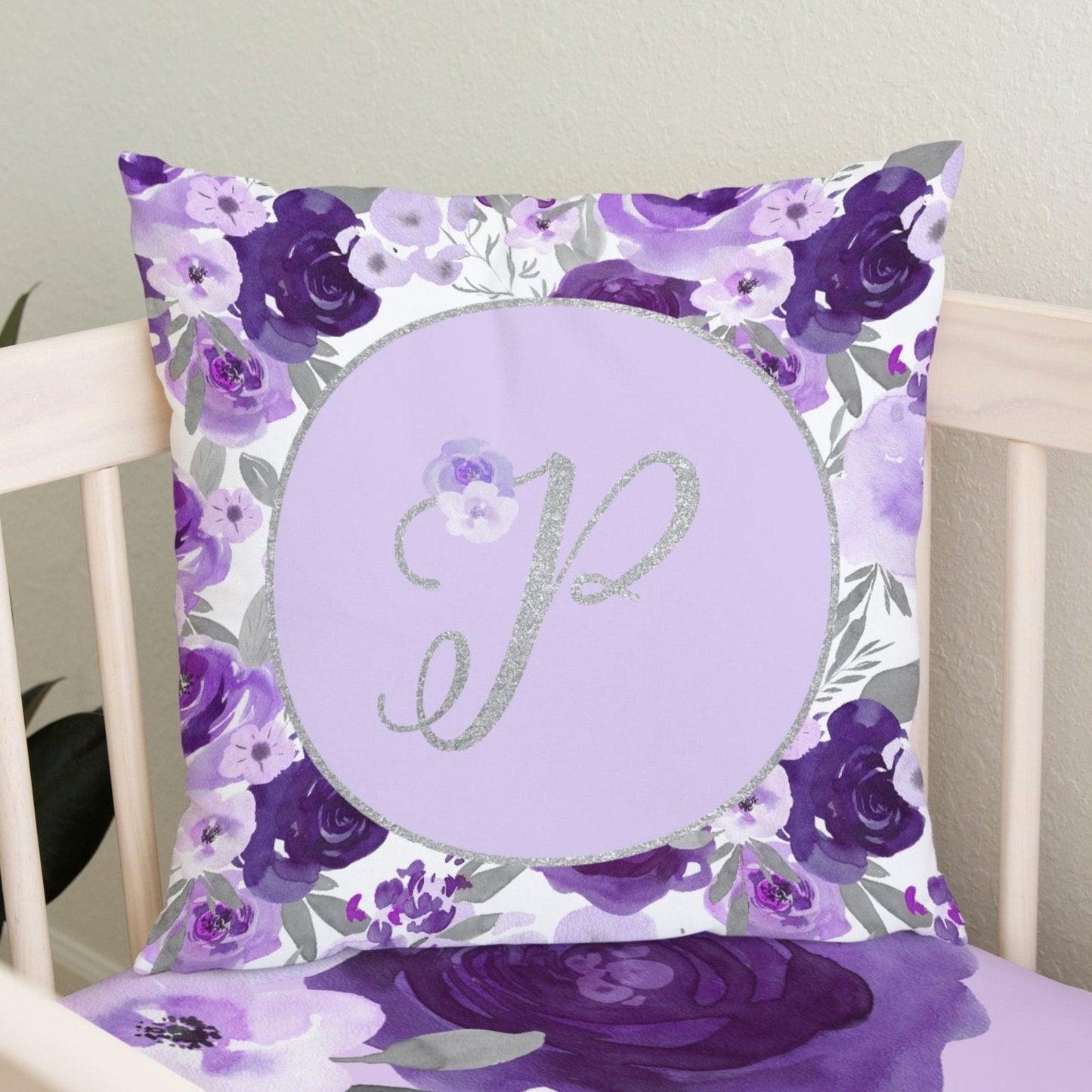 Large Purple Floral Kids Bedding Set (Comforter or Duvet Cover)