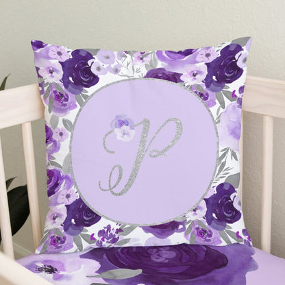 Large Purple Floral Kids Bedding Set (Comforter or Duvet Cover)