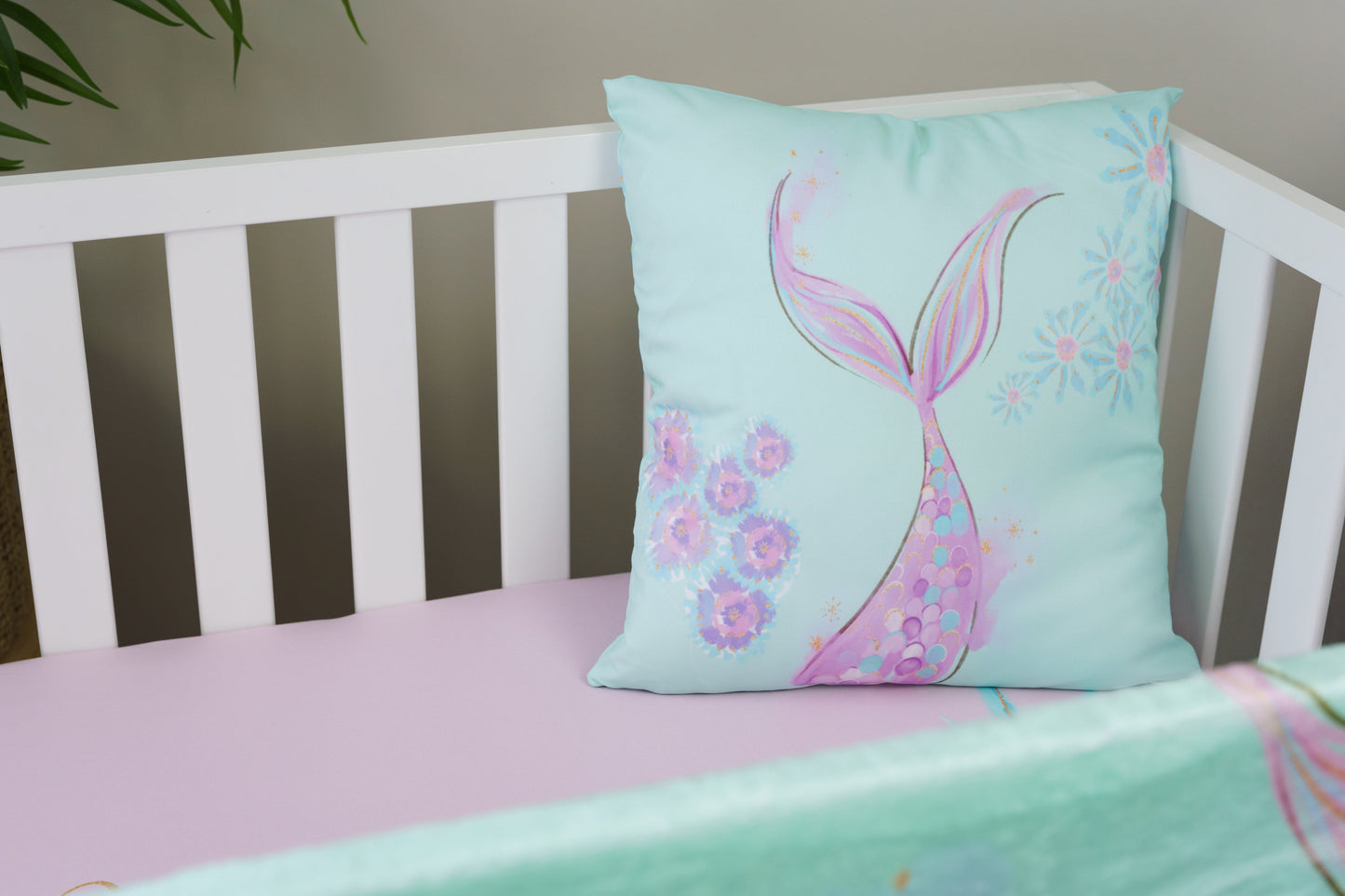 Mermaid Seashells Kids Bedding Set
