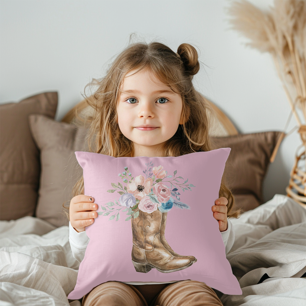 Floral Cowgirl Kids Bedding Set