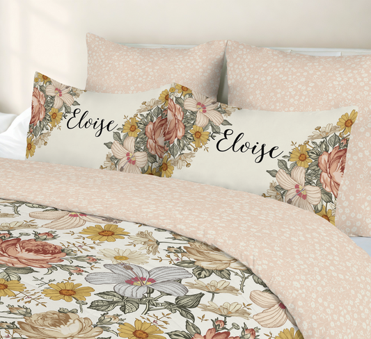 Vintage Earthy Floral | Kids Bedding Set