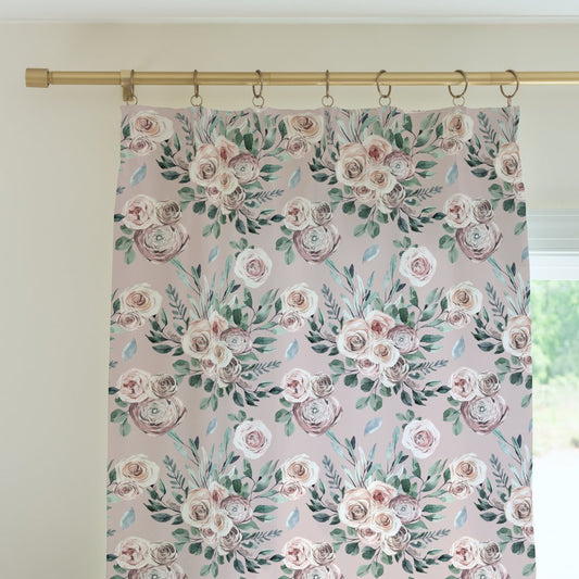 Boho Rose Curtain Panel - Boho Rose, gender_girl, Theme_Boho