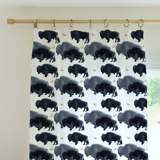 Buffalo Babe Curtain Panel - Buffalo Babe, gender_boy, Theme_Boho