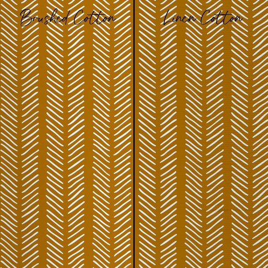 Copper Herringbone Curtain Panel - Boho Rainbow, Buffalo Babe, gender_boy