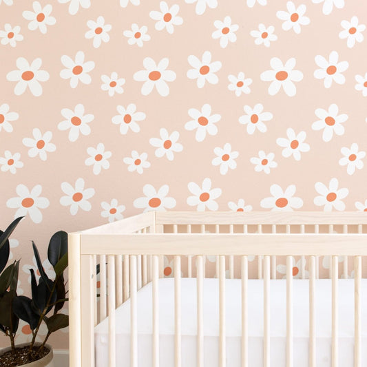 Daisy Peel & Stick Wallpaper - Daisy, gender_girl, Theme_Floral