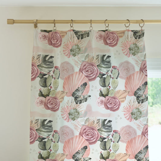 Desert Rose Curtain Panel - Desert Rose, gender_girl, Theme_Boho